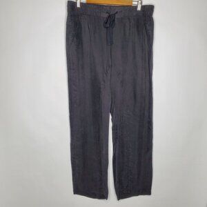 Johnny Was Pete and Greta Womens Deena Pant Black Size M Pockets Straight Leg